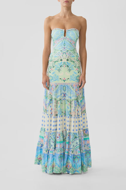Camilla Midsummer Mosaics Jersey Spliced Tiered Skirt