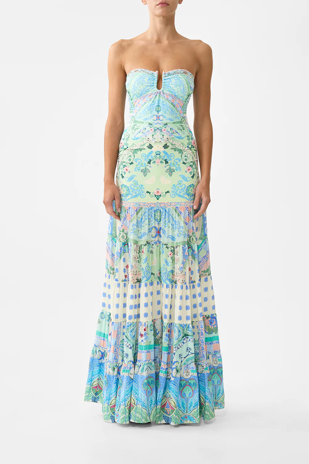Camilla Midsummer Mosaics Jersey Spliced Tiered Skirt
