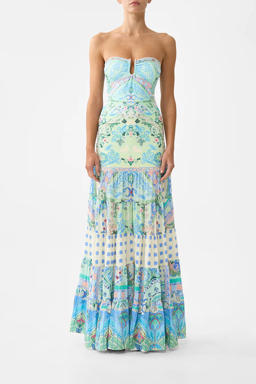 Camilla Midsummer Mosaics Jersey Spliced Tiered Skirt