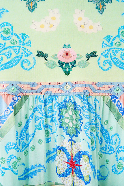 Camilla Midsummer Mosaics Jersey Spliced Tiered Skirt