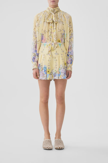 Camilla Darling Buds Detachable Pussy Bow Raglan Blouse