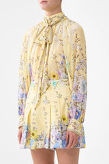 Camilla Darling Buds Detachable Pussy Bow Raglan Blouse