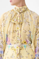 Camilla Darling Buds Detachable Pussy Bow Raglan Blouse