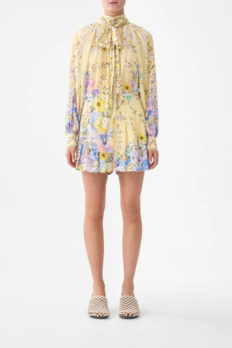 Camilla Darling Buds Detachable Pussy Bow Raglan Blouse