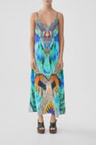 Camilla Jungle Flight V-Neck Midi Slip Dress