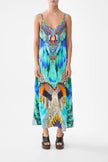 Camilla Jungle Flight V-Neck Midi Slip Dress
