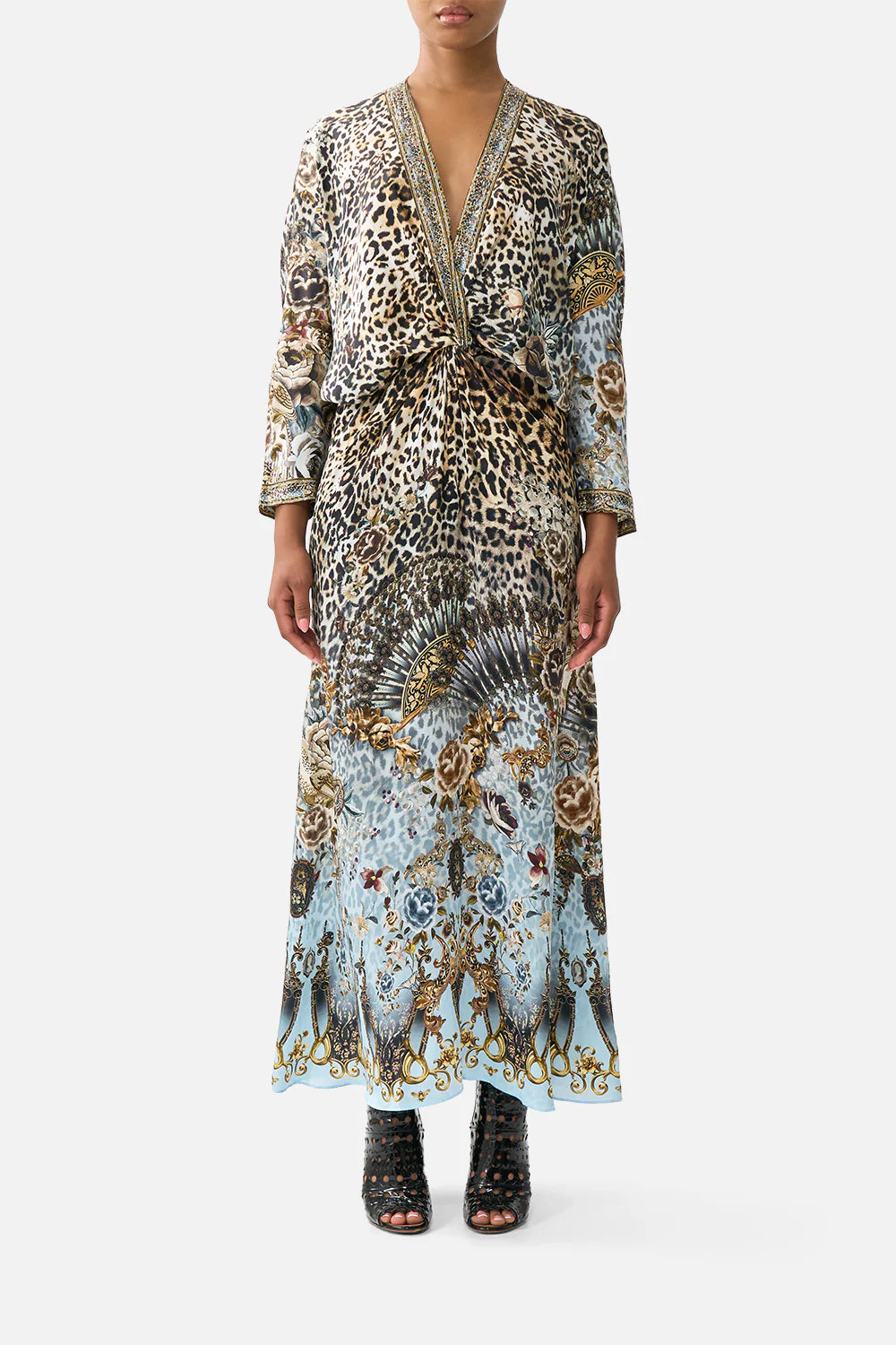 Camilla Fiesta Siesta Repeat Twist Front Batwing Dress