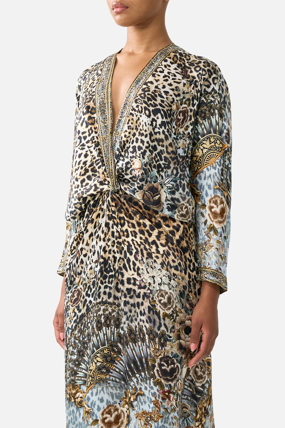 Camilla Fiesta Siesta Repeat Twist Front Batwing Dress