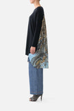 Camilla Fiesta Seiesta Repeat Knit Jumper with Pleated Silk Back