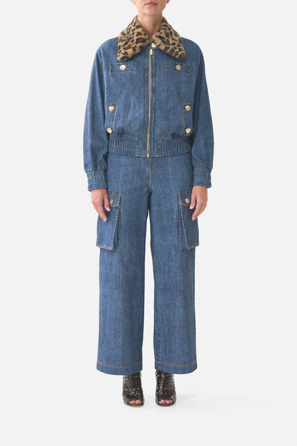 Camilla  Fiesta Siesta Repeat Terry BomberJacket with Pocket Detail