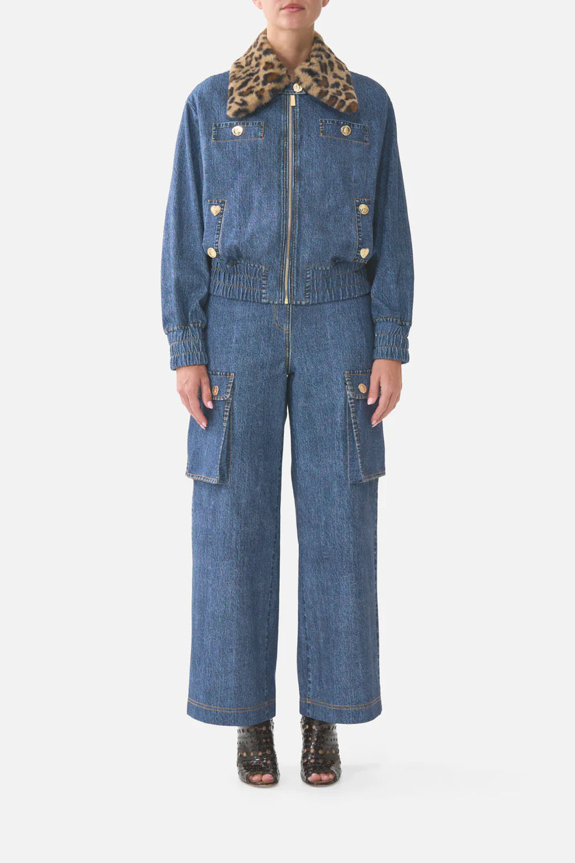 Camilla  Fiesta Siesta Repeat Terry BomberJacket with Pocket Detail