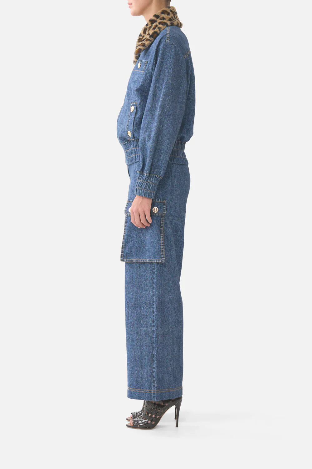 Camilla  Fiesta Siesta Repeat Terry BomberJacket with Pocket Detail