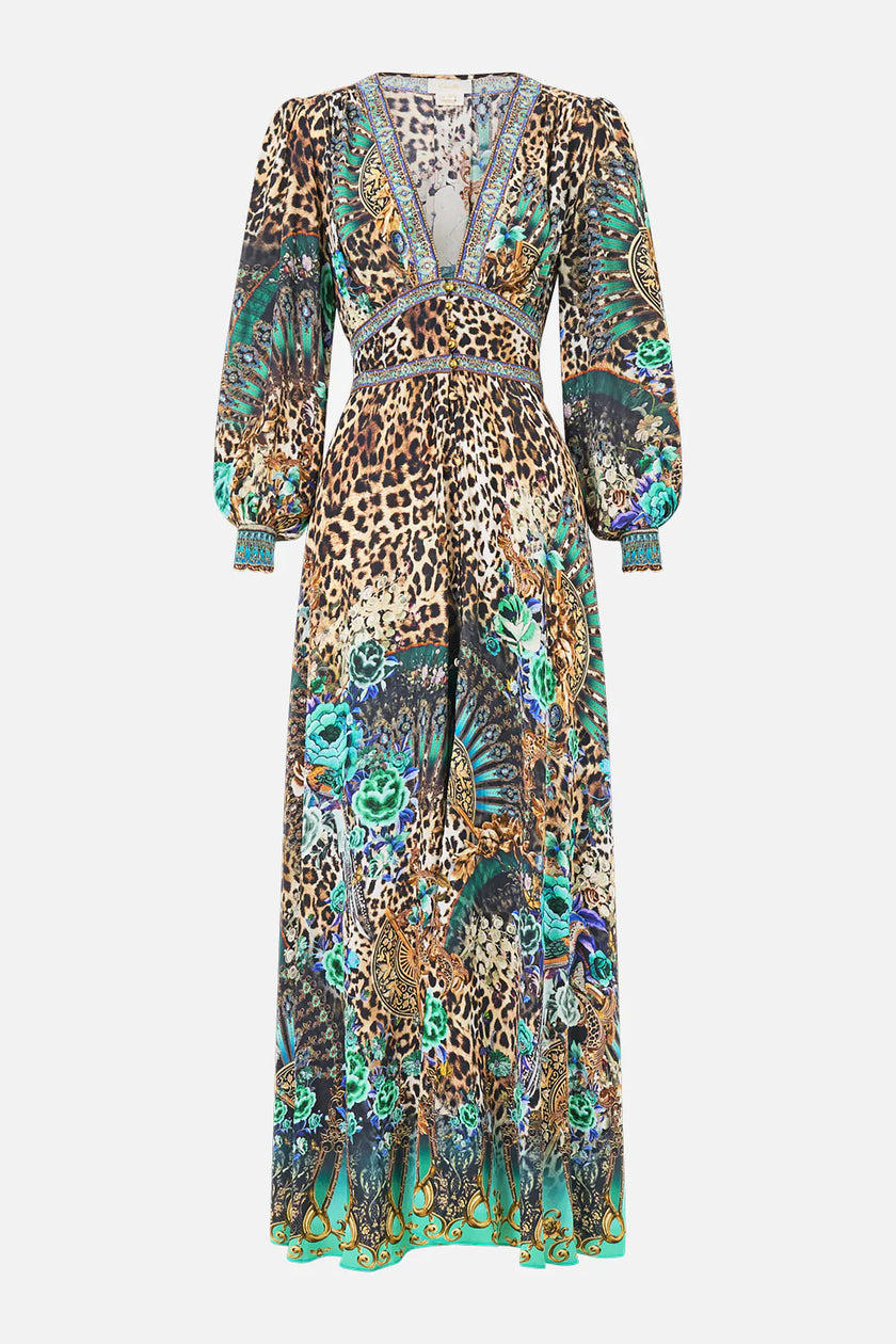 Camilla Flamenco Euphoria Button Dress with Shaped Waistband