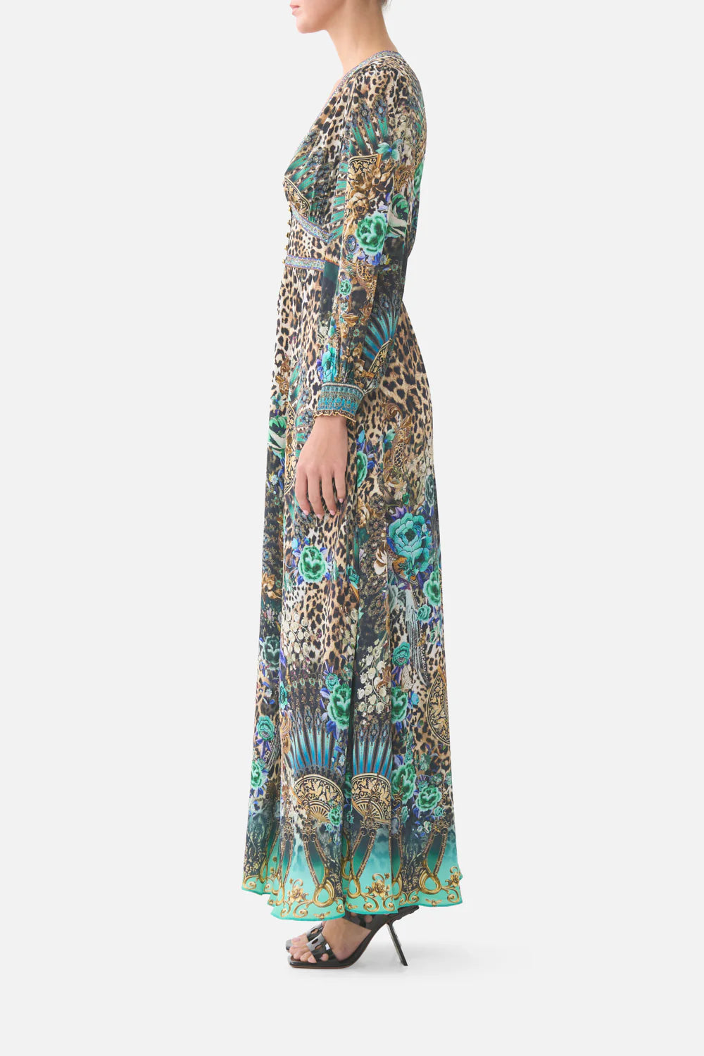 Camilla Flamenco Euphoria Button Dress with Shaped Waistband