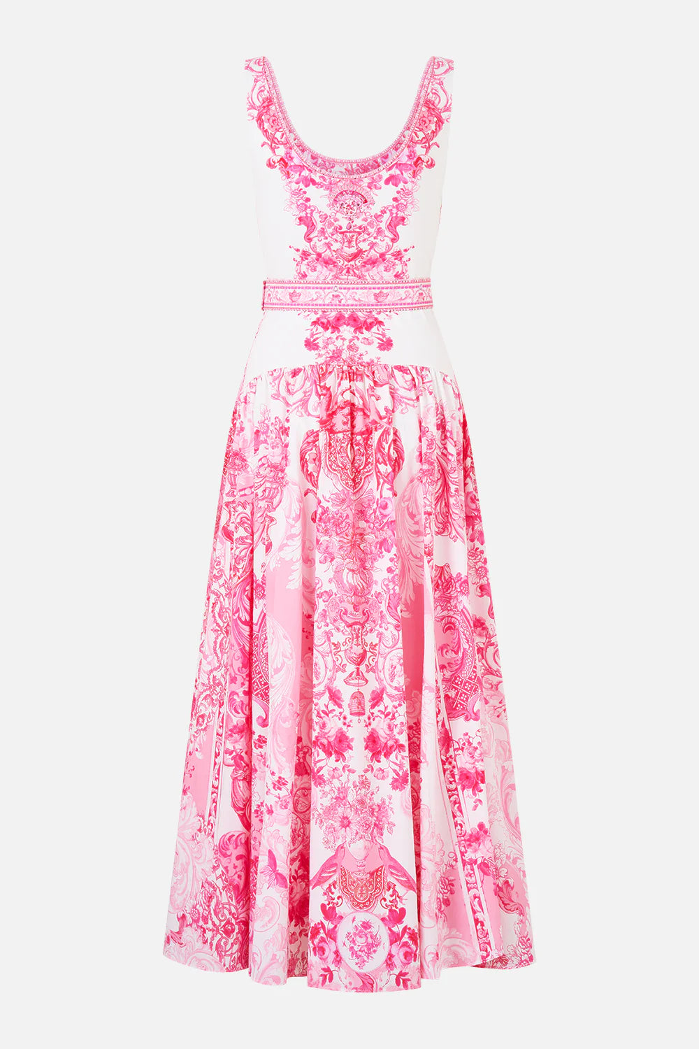 Camilla Livin La Visa Rosa Jersey Tank Dress with Contrast Skirt