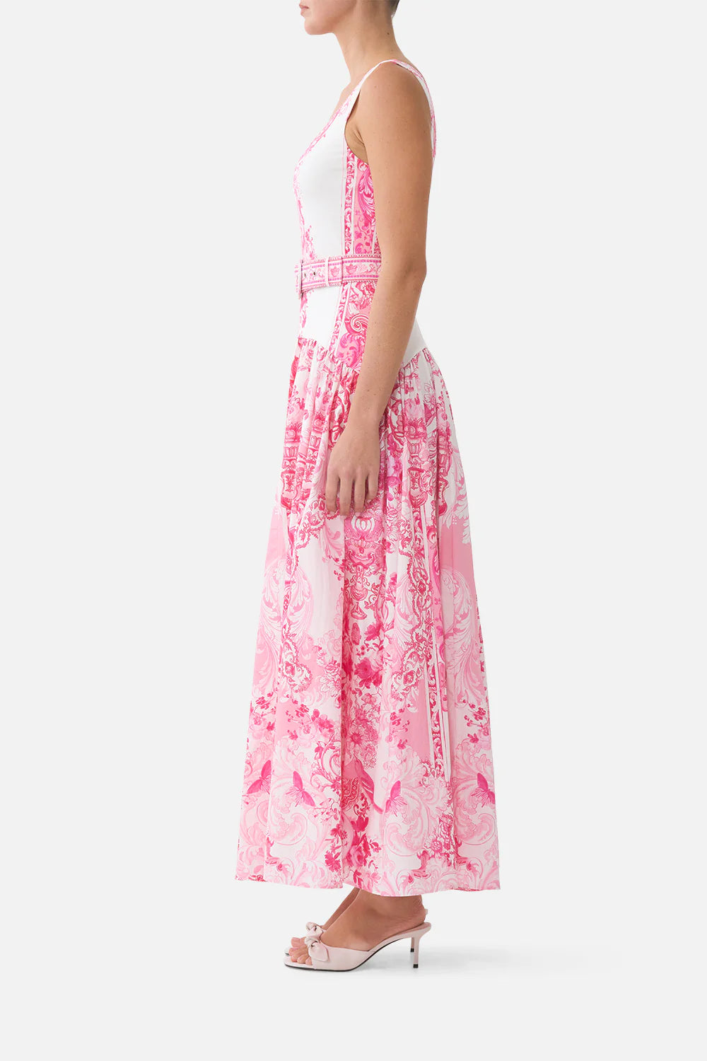Camilla Livin La Visa Rosa Jersey Tank Dress with Contrast Skirt