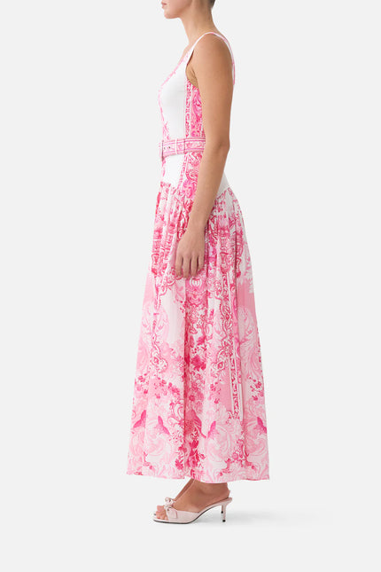 Camilla Livin La Visa Rosa Jersey Tank Dress with Contrast Skirt