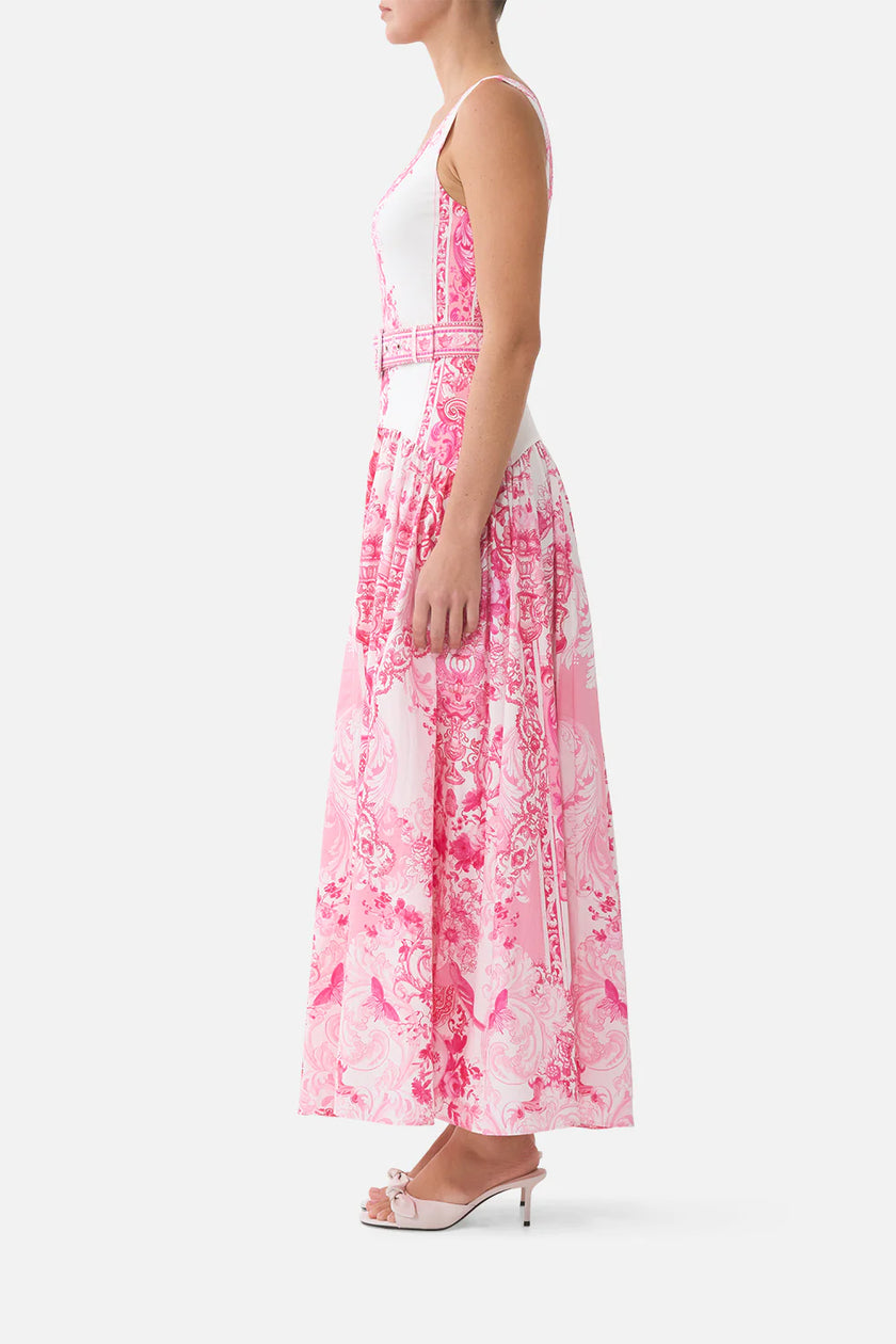 Camilla Livin La Visa Rosa Jersey Tank Dress with Contrast Skirt