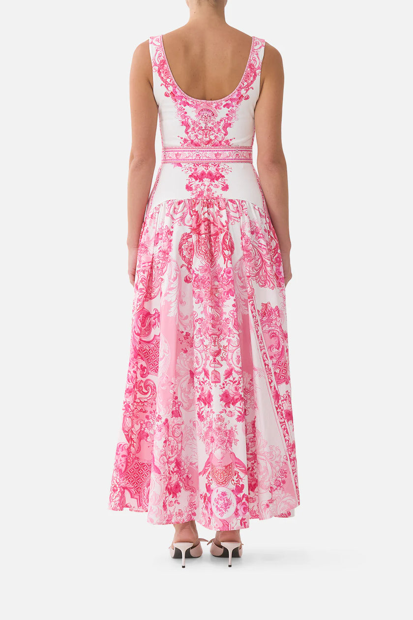 Camilla Livin La Visa Rosa Jersey Tank Dress with Contrast Skirt