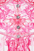 Camilla Livin La Visa Rosa Shaped Waistband Midi Dress