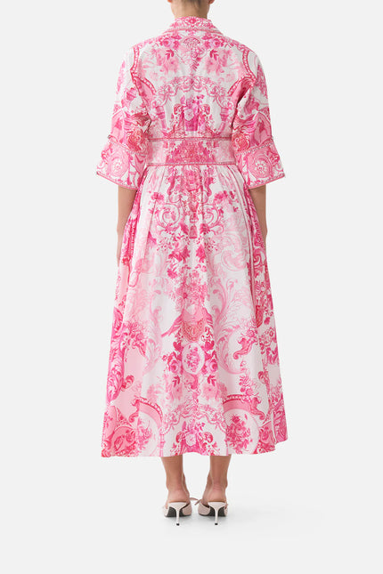 Camilla Livin La Visa Rosa Shaped Waistband Midi Dress