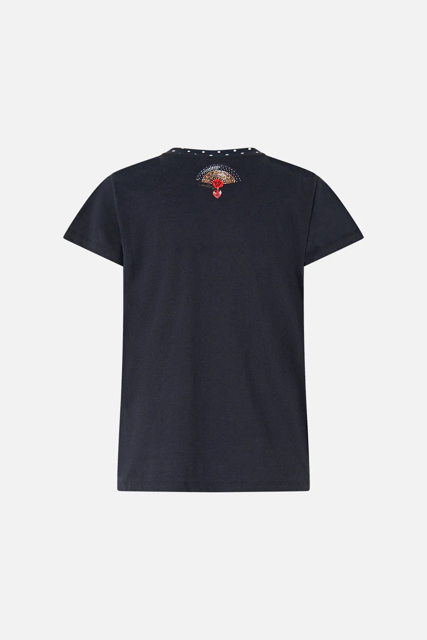 Camilla Daughters of Duende Slim Fit Round Neck T-Shirt