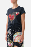 Camilla Daughters of Duende Slim Fit Round Neck T-Shirt