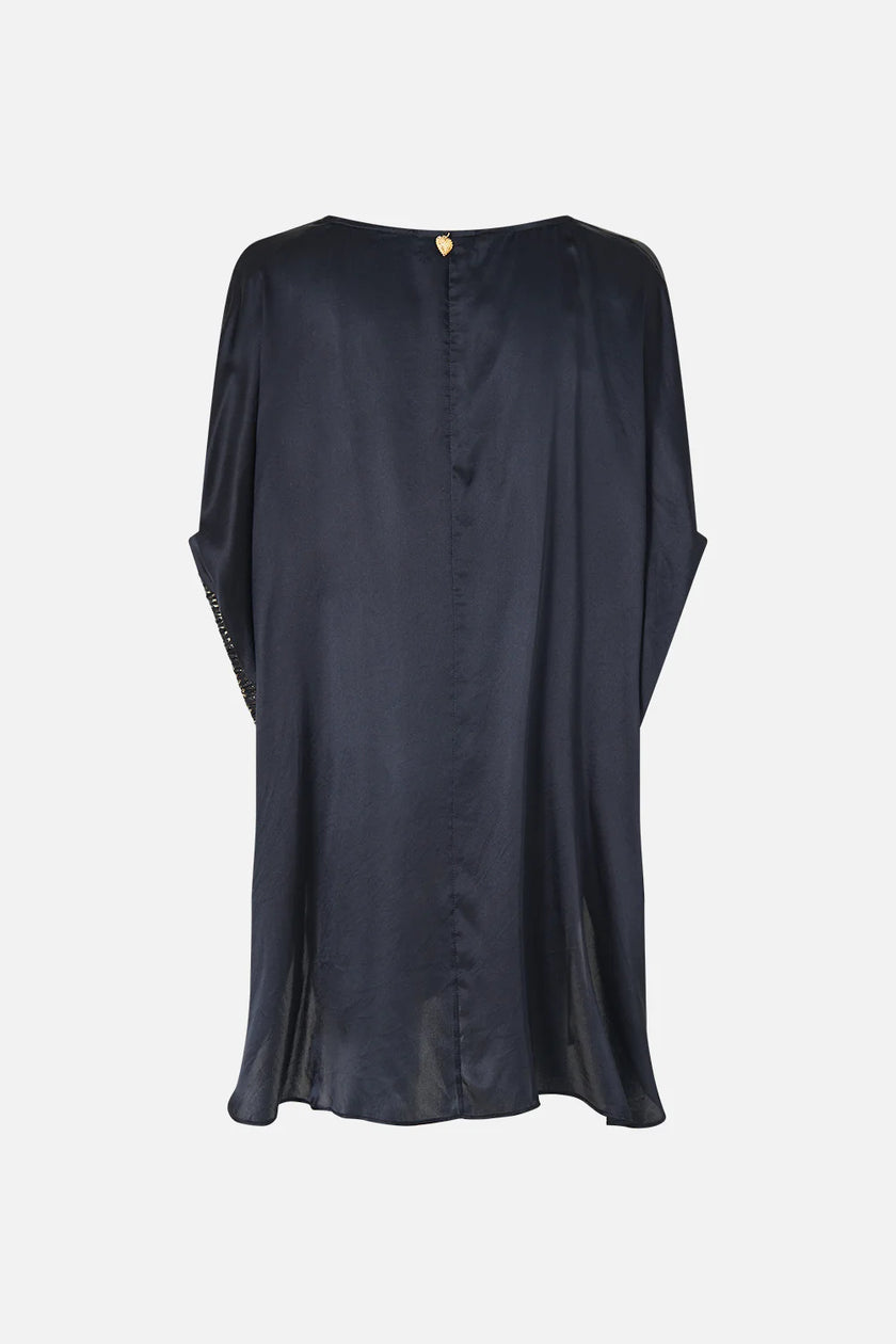 Camilla Daughters of Duende Gathered Cuff V Neck Top