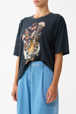 Camilla Daughters of Duende Oversize Tee with Lace Trim