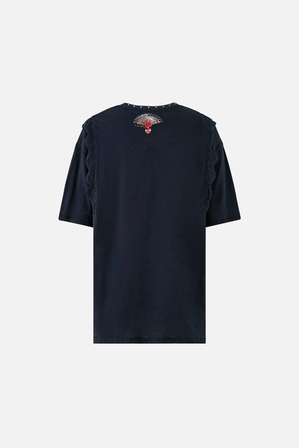 Camilla Daughters of Duende Oversize Tee with Lace Trim