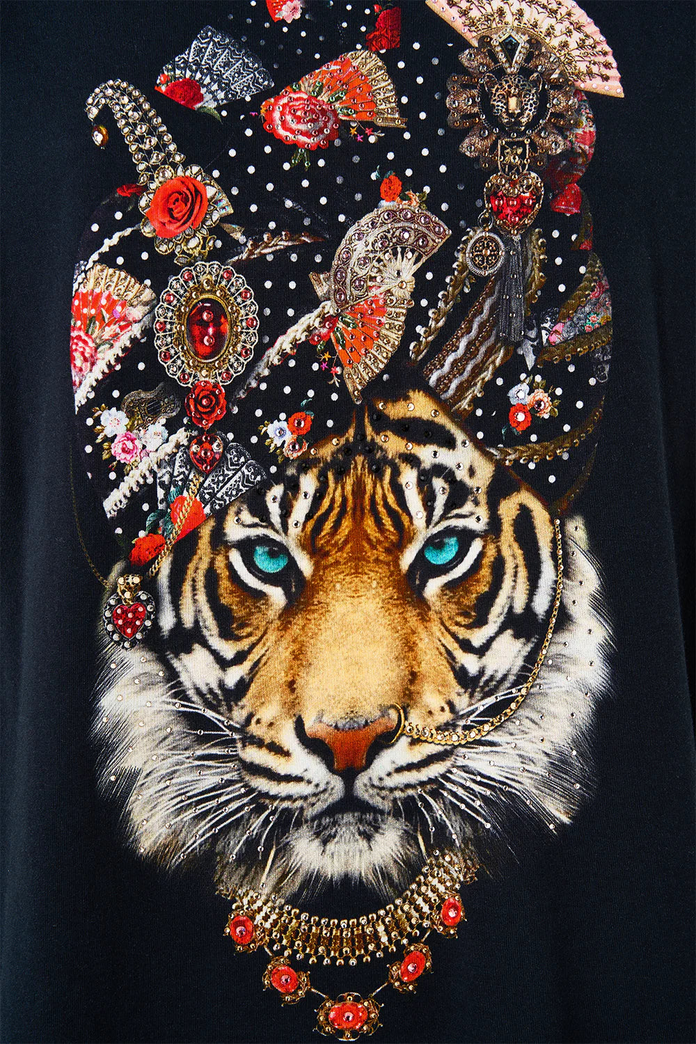 Camilla Daughters of Duende Oversize Tee with Lace Trim