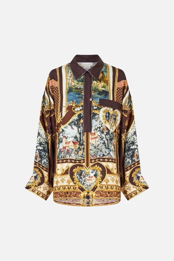 Camilla - Animals in the Palace Relaxed Collared Shirt With Pocket