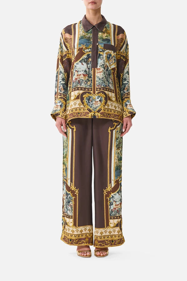 Camilla - Animals in the Palace Relaxed Collared Shirt With Pocket