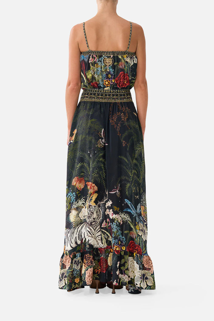 Camilla Palace Zoology Shirred Waist Long Dress