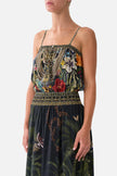Camilla Palace Zoology Shirred Waist Long Dress
