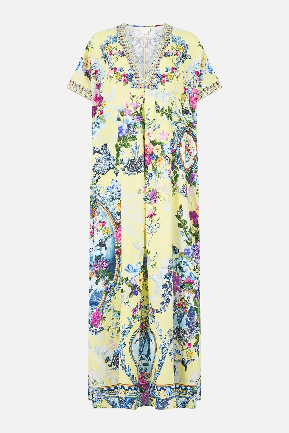 Camilla Chinoiserie Child Front Pleat Kaftan