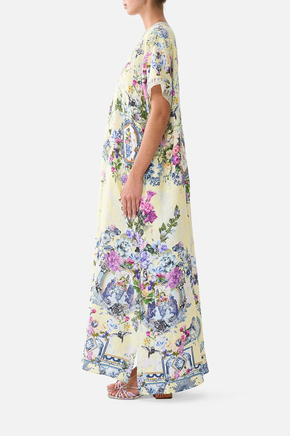 Camilla Chinoiserie Child Front Pleat Kaftan