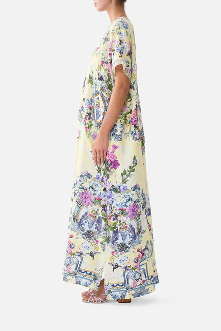 Camilla Chinoiserie Child Front Pleat Kaftan