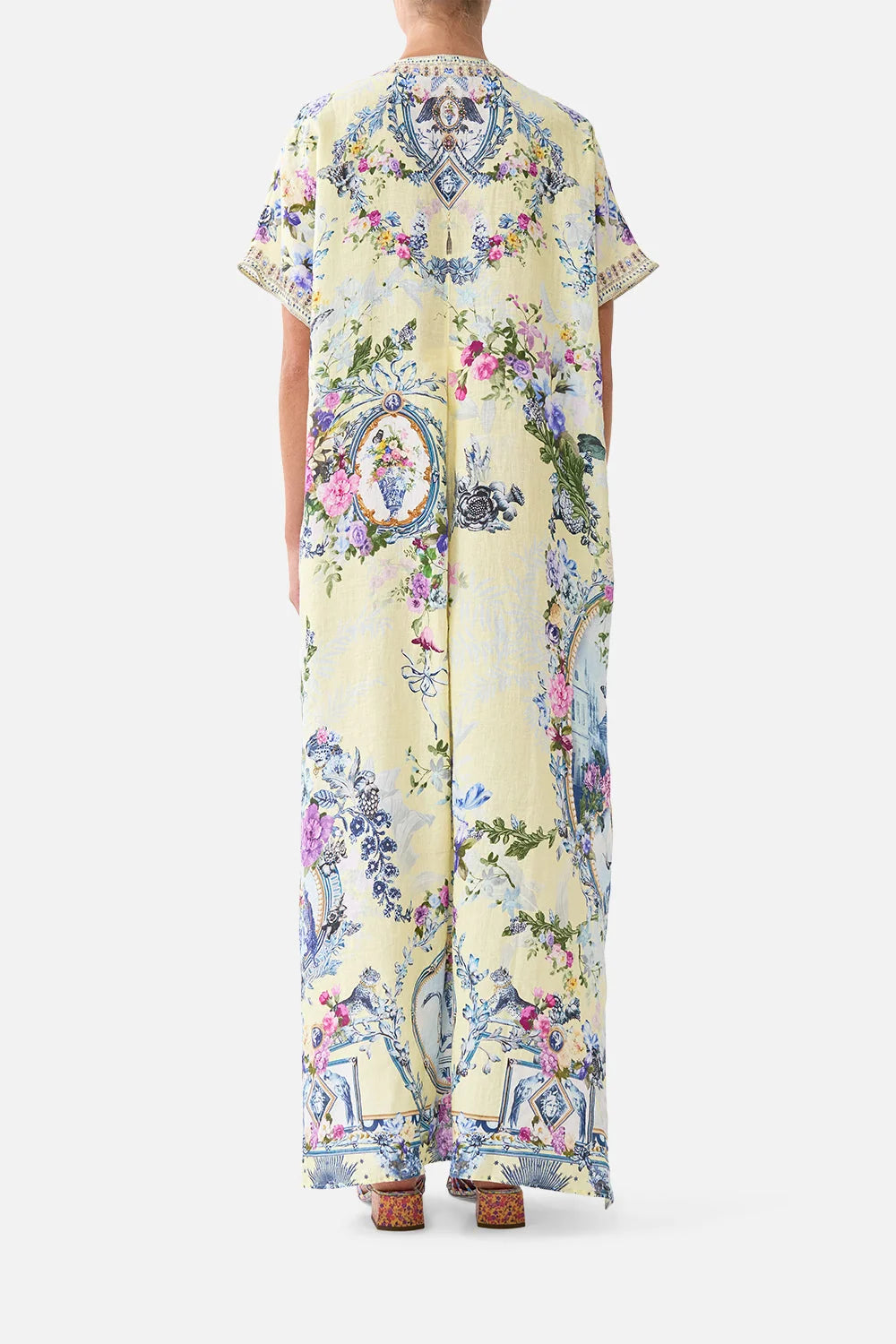 Camilla Chinoiserie Child Front Pleat Kaftan