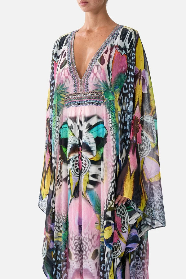 Camilla Millamorphosis Long Kaftan with Waist Detail
