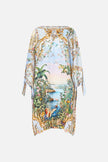 Camilla Sisi Society Tie Sleeve Short V Neck Kaftan