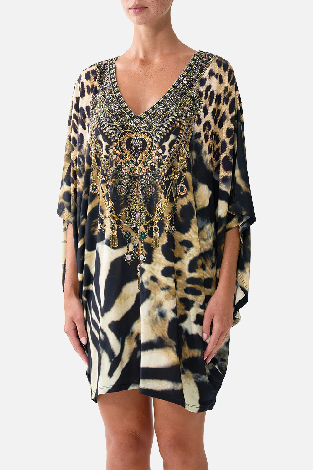 Camilla Leotigra Land Bat Sleeve Dress