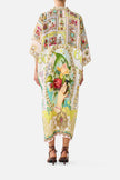 Camilla Painted Prayers Deep V Neck Kaftan with Curved Seam