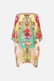 Camilla Painted Prayers Tie Sleeve Short V Neck Kaftan