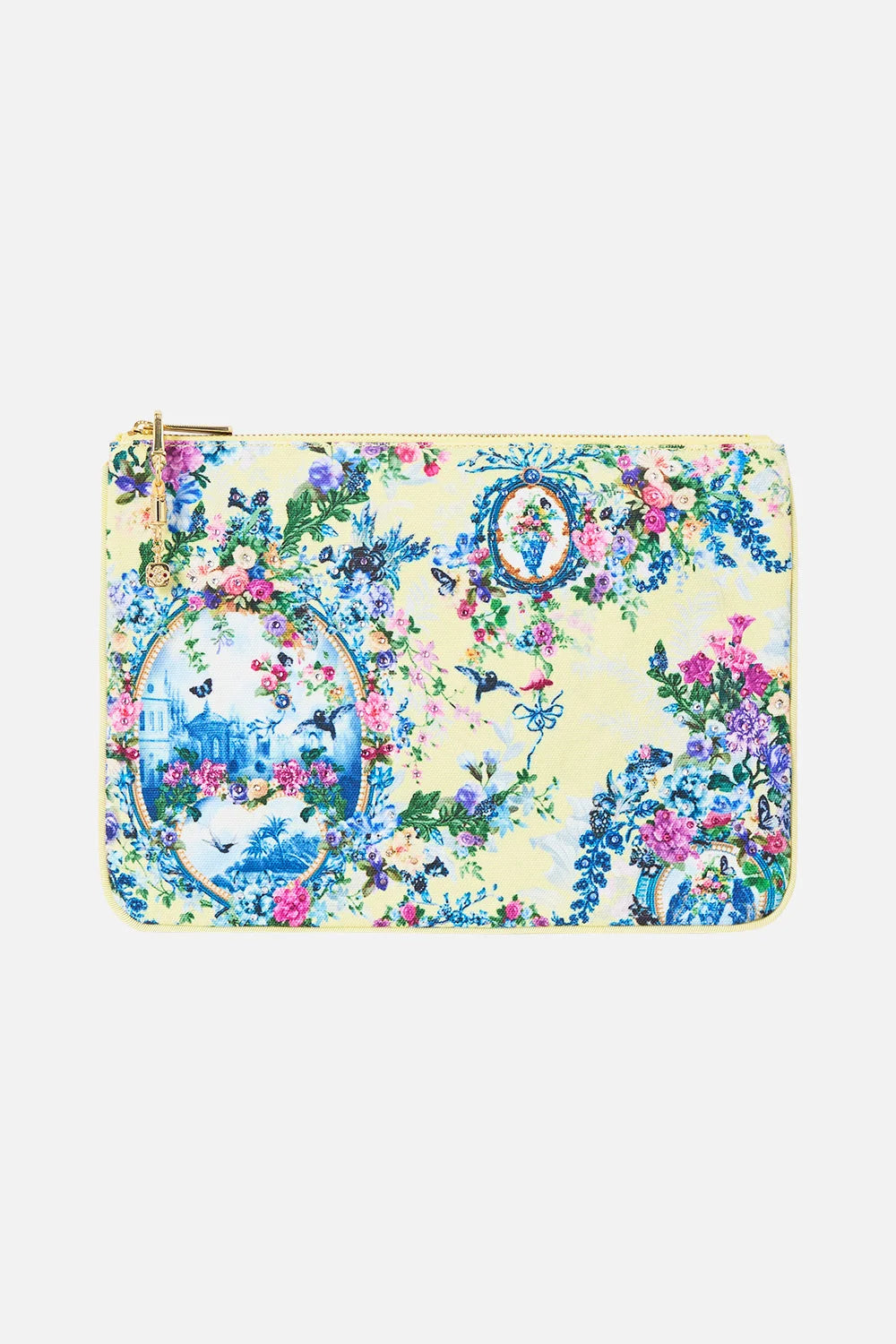 Camilla Chinoiserie Child Small Canvas Clutch