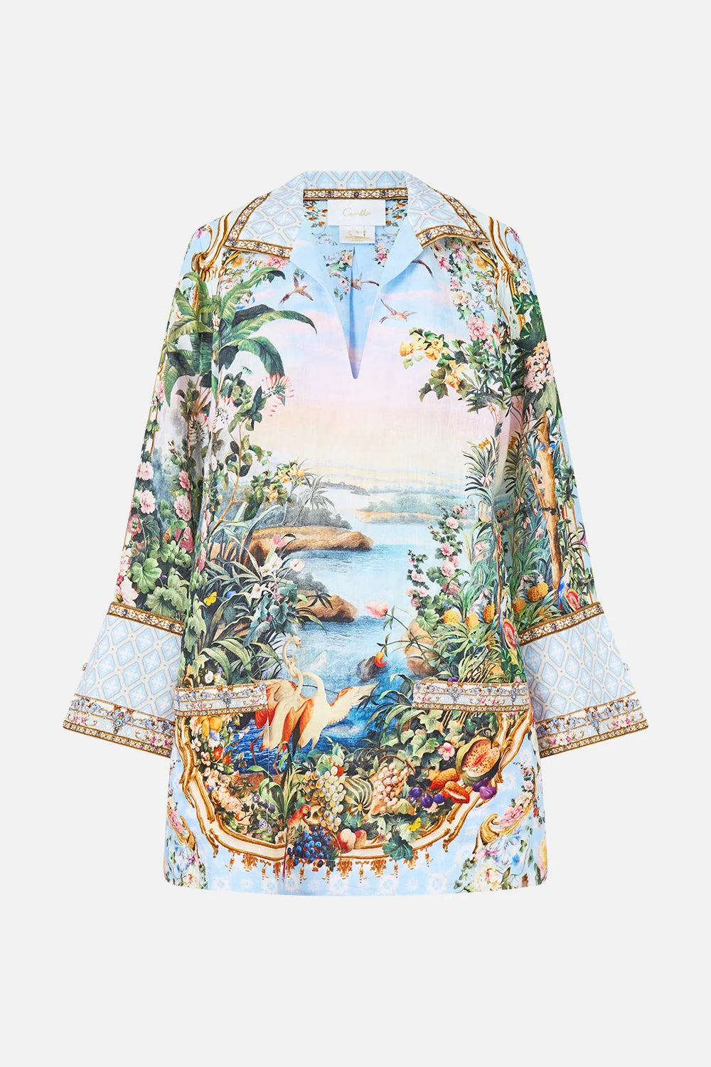 Camilla Sisi Society Long Sleeve Tunic Dress