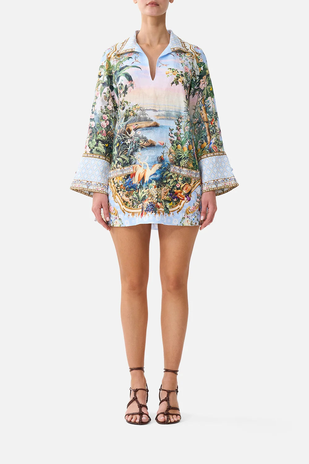 Camilla Sisi Society Long Sleeve Tunic Dress