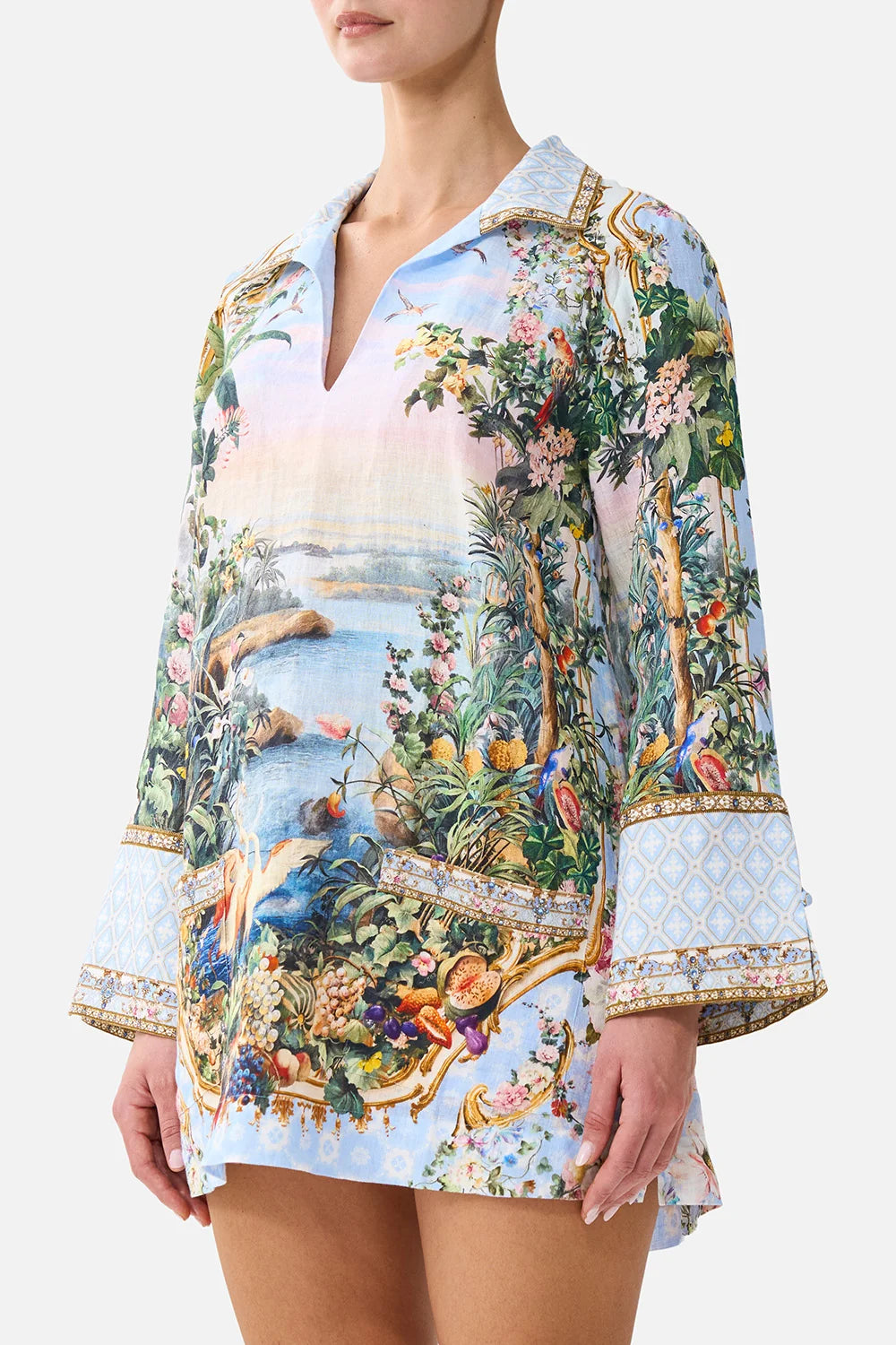 Camilla Sisi Society Long Sleeve Tunic Dress