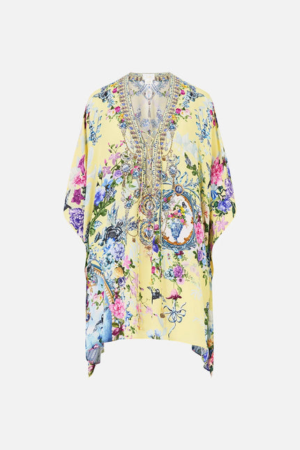 Camilla Chinoiserie Child Short Lace Up Kaftan