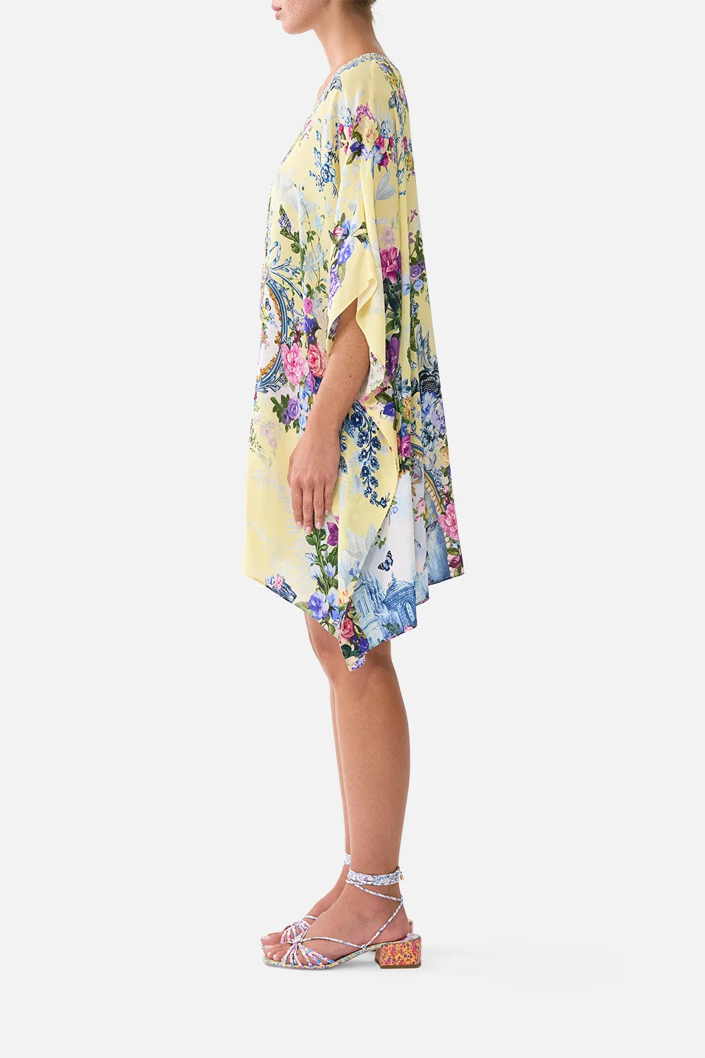 Camilla Chinoiserie Child Short Lace Up Kaftan